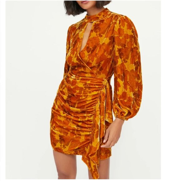 RHODE Dresses & Skirts - NWT Rhode Fall Foliage Zadie Dress - Women's Size 2, keyhole, soft, elegant